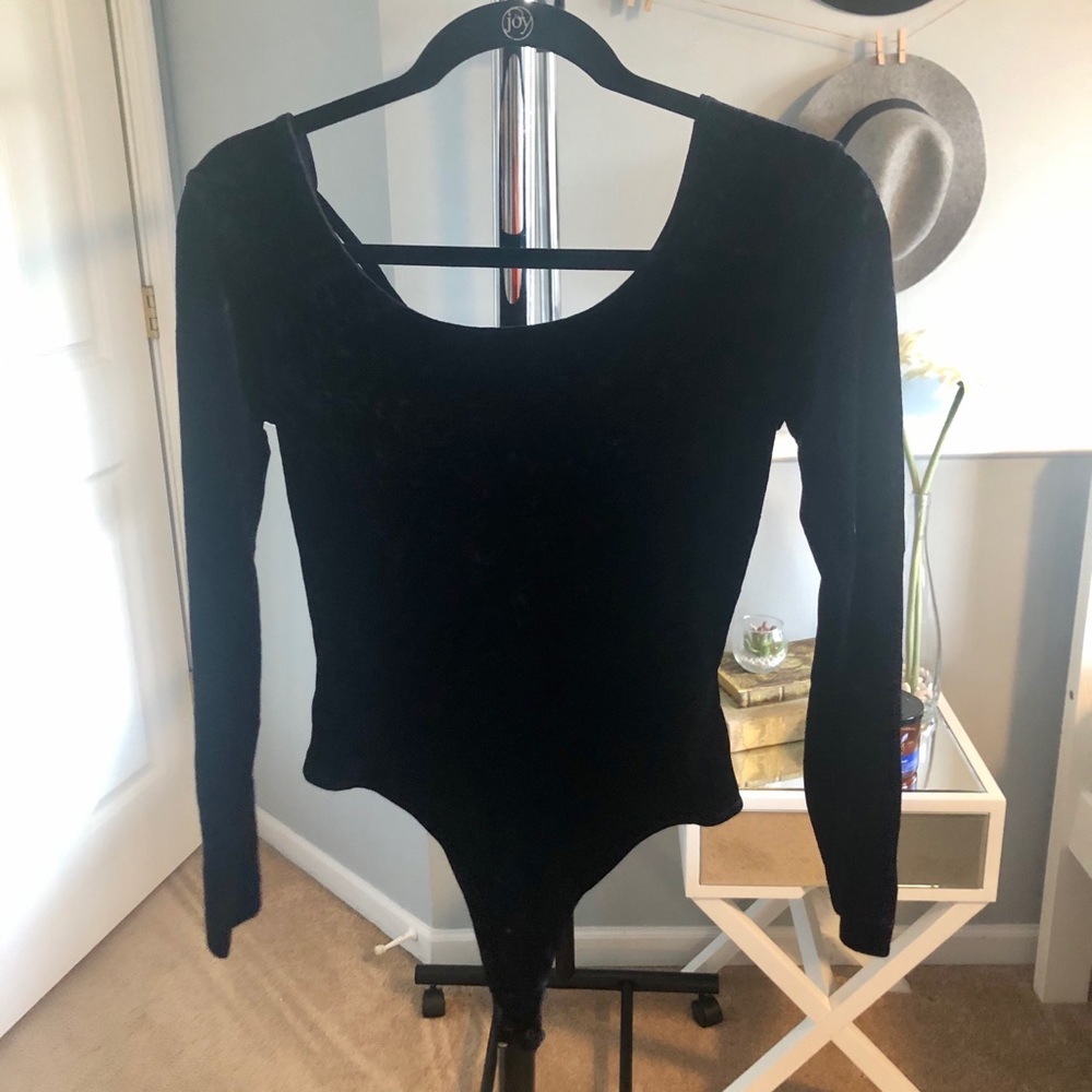Velvet Black Bodysuit